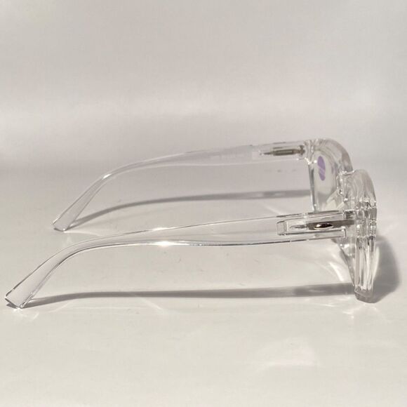 1331 Claudia 1.5 Clear Oversize Reading Glasses Square Concave NWT - Picture 6 of 9